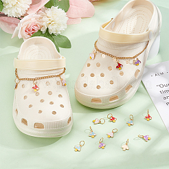 Autumn Theme Mushroom Alloy Enamel Charms&nbsp;HJEW-PH01845