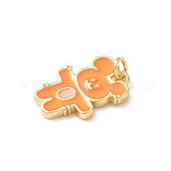 Brass Enamel Pendants&nbsp;KK-L239-008G