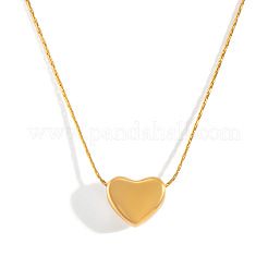 304 Stainless Steel Heart Pendant Necklaces for Women&nbsp;LS-GT5254