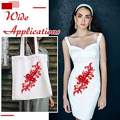 Flower Embroidery Sew on Flower Appliques&nbsp;PATC-WH0014-72