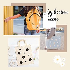 60Pcs 4 Style Sunflower & Love Heart Shape Computerized Embroidery Cloth Iron on/Sew on Patches&nbsp;DIY-GF0006-77