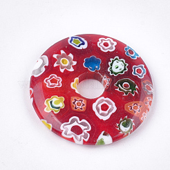Handmade Millefiori Lampwork Pendants&nbsp;LAMP-S191-13