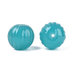 Handmade Ribbed Lampwork Beads&nbsp;LAMP-N042-04B