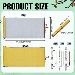 1Pc Polyester & Plastic & Alloy Chinese Calligraphy Brush Water Writing Magic Cloth&nbsp;AJEW-PH0008-93C