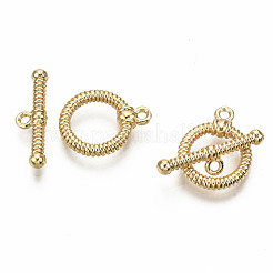 Brass Toggle Clasps&nbsp;KK-S360-020-NF