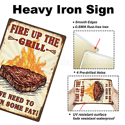 Vintage Metal Tin Sign&nbsp;AJEW-WH0436-172