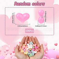 100Pcs Opaque Acrylic Beads&nbsp;OACR-SP0001-96