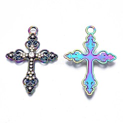 Rack Plating Rainbow Color Alloy Pendants&nbsp;PALLOY-N163-156A