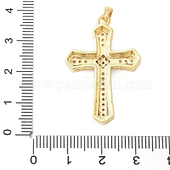 Brass Micro Pave Cubic Zirconia Pendants&nbsp;KK-D357-08B-G