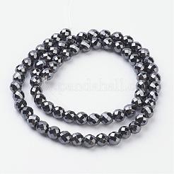 Non-Magnetic Synthetic Hematite Beads Strands&nbsp;HEMA-8D-1