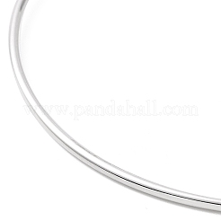 Non-Tarnish Screw End Ball 304 Stainless Steel Wire Bangle&nbsp;BJEW-F435-01P