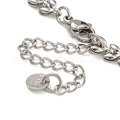 304 Stainless Steel Link Chain Bracelets for Women&nbsp;BJEW-S153-10P