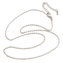 Brass Cable Chain Necklaces for Women&nbsp;NJEW-D302-48P