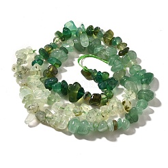 Natural Prehnite & Chrysoprase & Green Aventurine Beads Strands&nbsp;G-L610-A19-01