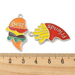 Alloy Enamel Split Pendants&nbsp;FIND-Z026-03B