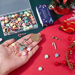 96Pcs 12 Styles Handmade Polymer Clay Cabochons&nbsp;FIND-SC0009-87