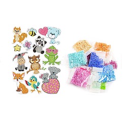 Animals DIY Diamond Painting Sticker Kit&nbsp;PW-WG9363D-01