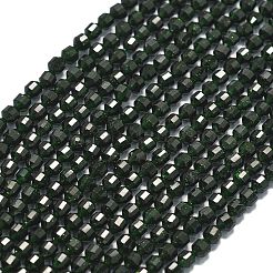 Synthetic Green Goldstone Beads Strands&nbsp;G-A260-A17-01