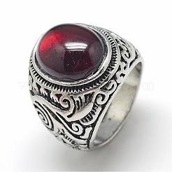 Alloy Resin Finger Rings&nbsp;RJEW-S038-095-20mm