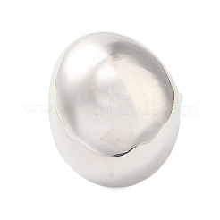 Oval Brass Finger Rings for Women&nbsp;RJEW-A046-05P