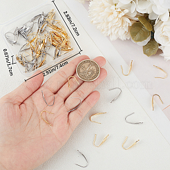 100Pcs 2 Colors 316 Stainless Steel Earring Hooks&nbsp;STAS-BBC0004-89