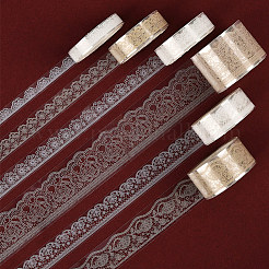 1Bag Lace Patterns PET Floral Decorative Tape Set&nbsp;AJEW-SP0002-74E
