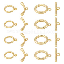 10Pcs 2 Styles Brass Toggle Clasps&nbsp;FIND-TA0008-44B