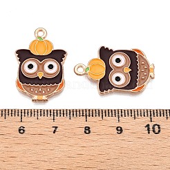 Thanksgiving Day Theme Alloy Enamel Pendants&nbsp;X-ENAM-T020-35D