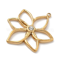 304 Stainless Steel Rhinestone Pendants&nbsp;STAS-K308-05G