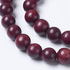 Natural Wood Beads Strands&nbsp;WOOD-J001-05-6mm