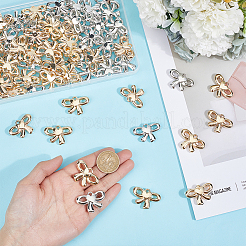 80Pcs 2 Colors CCB Plastic Pendants&nbsp;CCB-ME0001-01