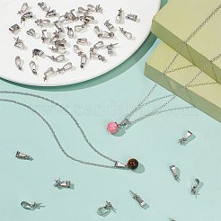 50Pcs 5 Style 201 Stainless Steel Screw Cup Pearl Peg Bails Pin Pendants&nbsp;DIY-AB00038
