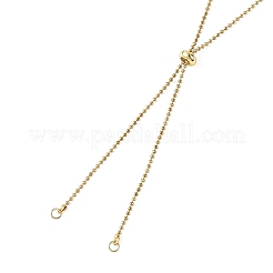 Adjustable 304 Stainless Steel Ball Chains Slider Necklaces Making&nbsp;AJEW-JB01660-01