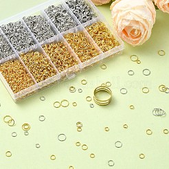 10 Styles Iron Open Jump Rings&nbsp;IFIN-YW0003-60B