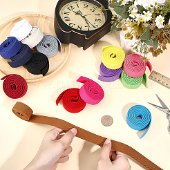 15Pcs 15 Colors Flat Polyester Elastic Cord&nbsp;SRIB-ME0001-20A