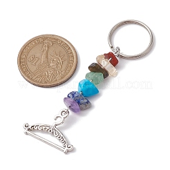 Tibetan Style Zinc Alloy Keychains&nbsp;KEYC-JKC00728-02