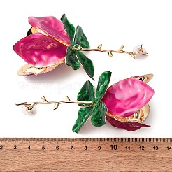 Alloy Dangle Stud Earrings&nbsp;EJEW-Z142-05G