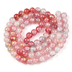 Baking Paint Crackle Glass Bead Strands&nbsp;DGLA-R053-05K-A-1