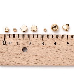 60Pcs 6 Style Brass Spacer Beads&nbsp;KK-X0093-09G-NF