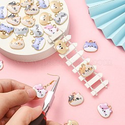 30Pcs 6 Styles Alloy Enamel Pendants&nbsp;ENAM-CJ0003-89