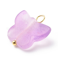 Frosted Two Tone Spray Painted Transparent Acrylic Pendants&nbsp;PALLOY-JF01810-02