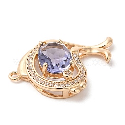 Brass with K9 Glass & Rhinestone Pendants&nbsp;KK-Q770-05G