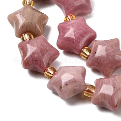 Natural Rhodonite Beads Strands&nbsp;G-Z080-A30-10mm