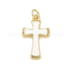 Brass Enamel Pendants&nbsp;KK-CBA3F25-11G