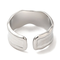 Non-Tarnish 304 Stainless Steel Open Cuff Rings&nbsp;RJEW-K245-63P