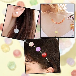 140Pcs 14 Styles Frosted Acrylic Beads&nbsp;MACR-YW0003-02