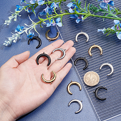 12Pcs 3 Colors 304 Stainless Steel Pendants&nbsp;STAS-UN0026-18