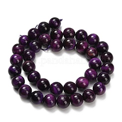 Natural Tiger Eye Beads Strands&nbsp;G-B133-A02-10mm-01