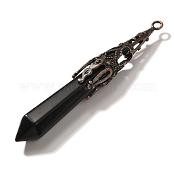 Natural Obsidian Pointed Big Pendants&nbsp;G-P560-02R-06