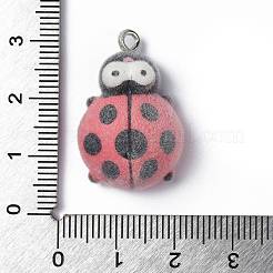 Flocky Opaque Resin Pendants&nbsp;RESI-G105-02C